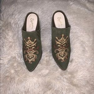 Seychelles Genuine Leather Suede Mules